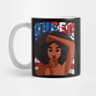 Beautiful African American Queen Black Girl Pride Mug